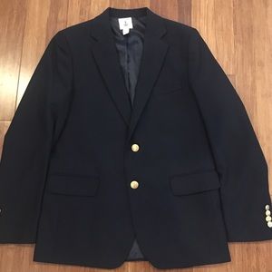 Lands End Boys Navy Uniform Blazer